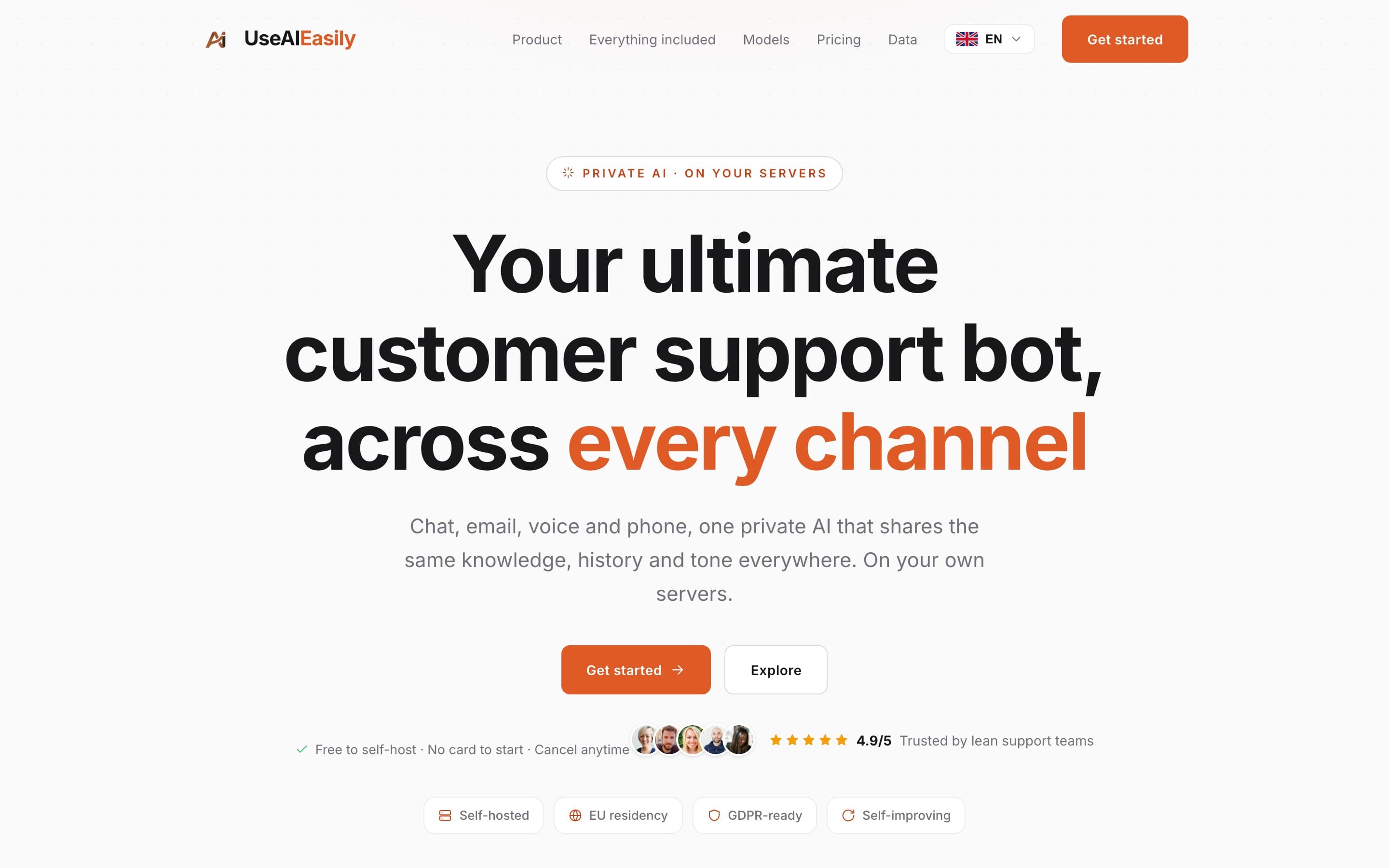 UseAIEasily - Ügyfélszolgálati botod, minden csatornán.