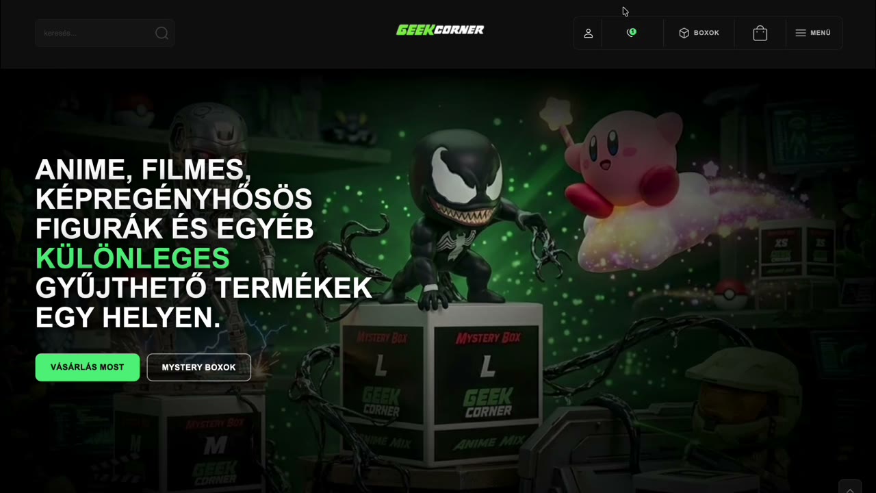GeekCorner · webshop redesign